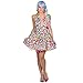 Produktbild Rubie's 13300-34 Damen Kostüm Schokolinse Kleid Bunt Candy Fasching Karneval Schokoladen-Linse (34), Multi-Colored