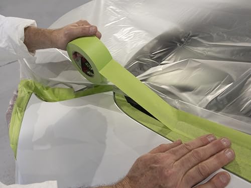 Image of 3M High Performance Green Masking Tape 401+, 6 mm x 55 m, 96 Rolls per case Bulk