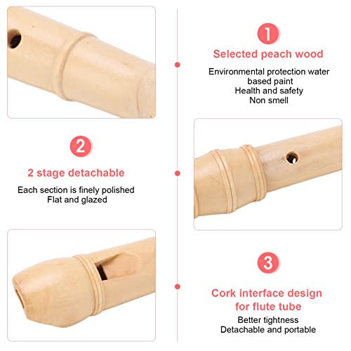 Gravador alemão, gravador de tinta aquática instrumento destacável para crianças para sala de aula (