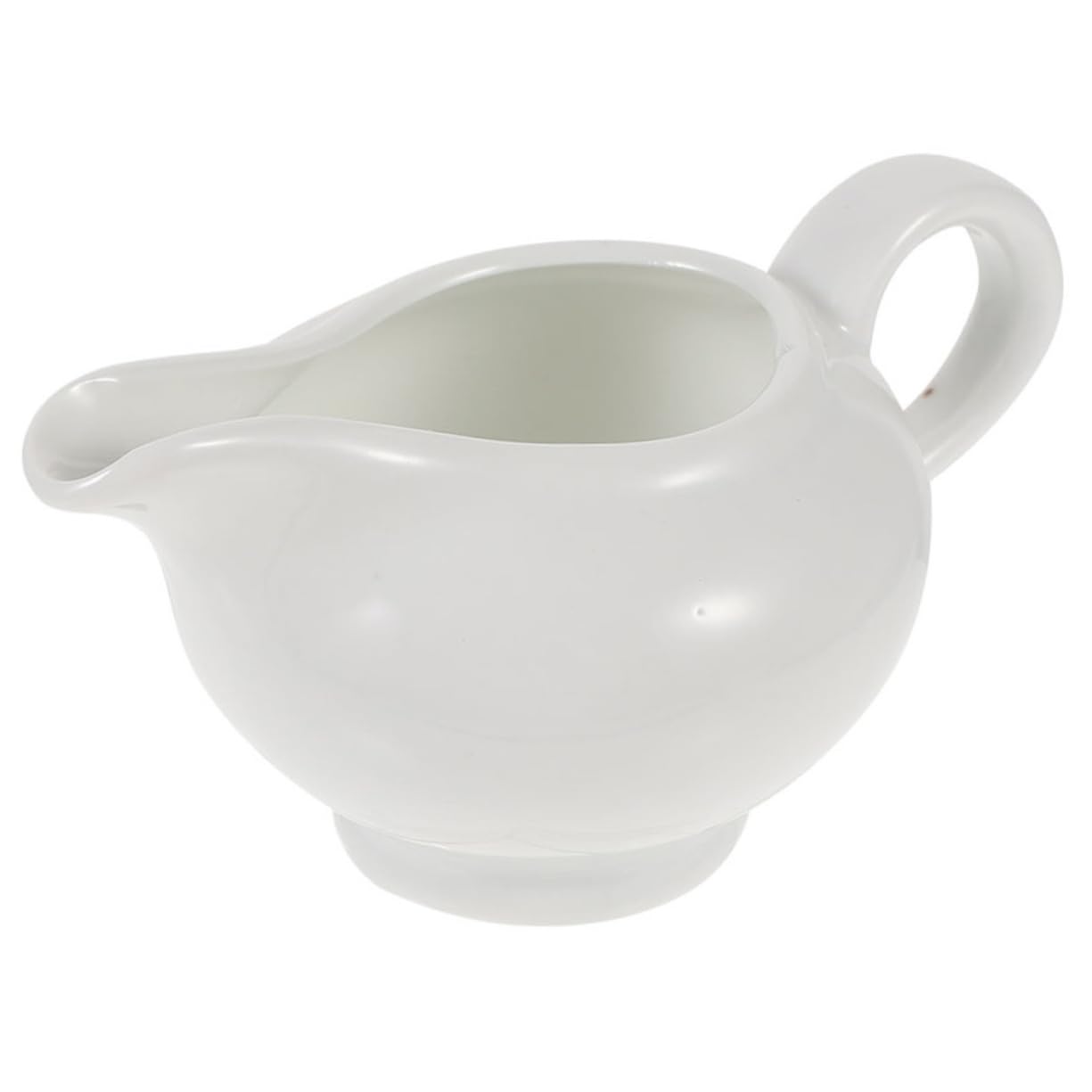 OFFSCH Dipping Sauce Cup Elegant Ceramic Gravy Boat with Drip Spout for Sauces Dressings and Gravy for Home Restaurants and Catering