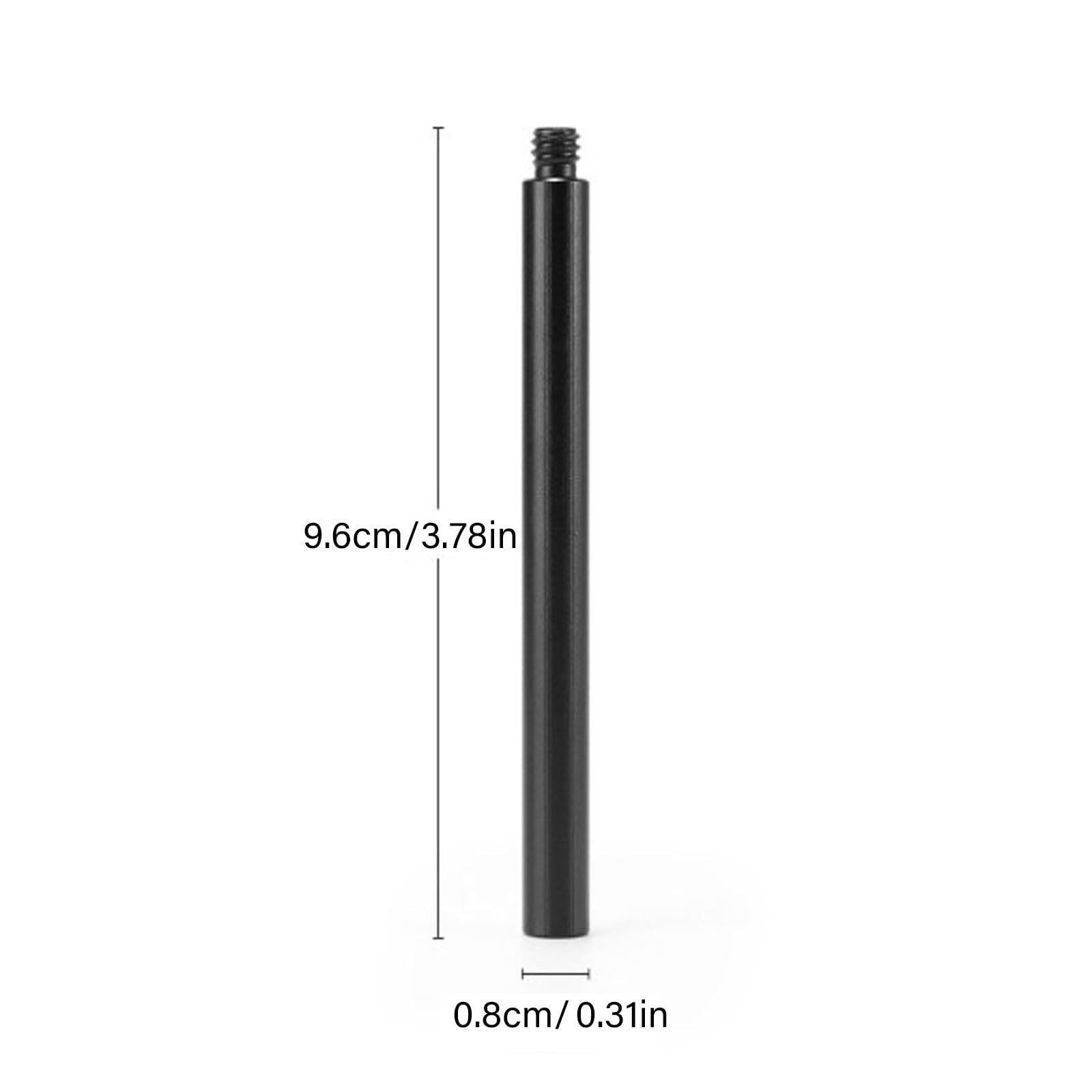 Tube D'extension Pour Trépied En Aluminium - Rallonge De Tige Filetée 6.35mm Pour Appareil Photo DSLR - Compatible Stabilisateurs, Trépieds - Longueurs Variables
