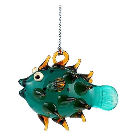 Dynasty Gallery Glassdelights Ornament or Figurine, Porcupine Fish / Pufferfish Cover
