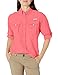 Columbia Women's Bahama Long Sleeve Shirt, Bright Geranium, Small