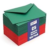 Craft UK 2359-100 C5 Xmas Envelopes (50 Red & 50 Green)