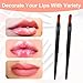 300 Pack Disposable Lip Brushes, Multifunctional Beauty Makeup Applicators For Lipstick, Concealer, Eyebrow, Bulk Cosmetic Tools 3 Inch Black