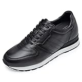 chamaripa scarpe con rialzo uomo - scarpe rialzate uomo - scarpe uomo tacco alto 8 cm, 42 eu