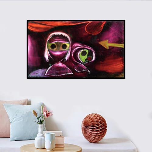Impression Paul Klee affiche abstraite grand format 90x50cm décoration murale chambre