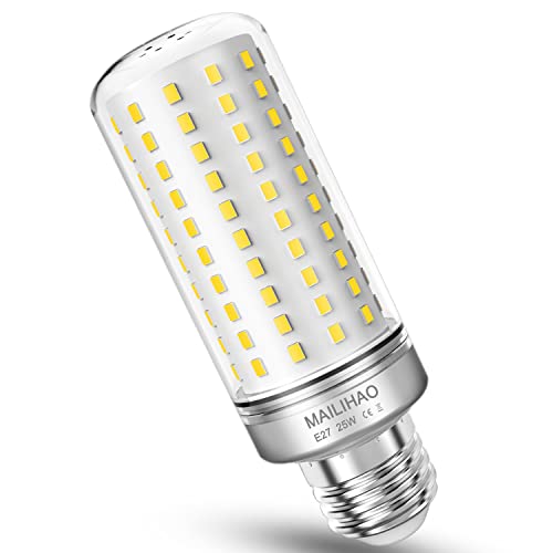 MAILIHAO LED E27 4000K Bianco Neutro Lampadine a LED di mais,Equivalenti a 200W Lampada Alogena,2500LM Non Dimmerabile 1pezzi