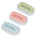 3Pcs Kitchen Sponge Bathtub Pool Scrub Brush Strong Scouring Dish Washing Cleaning Brush