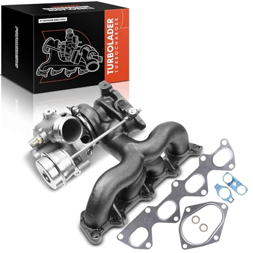Frankberg Turbocompresor Compatible con Golf Plus 1.4L 2006-2013 Golf V 1.4L 2005-2008 Golf VI 1.4L 2008-2012 Pass.at 1.4L 2012-2014 T.o.u.r.a.n 1.4L 2006-2015
