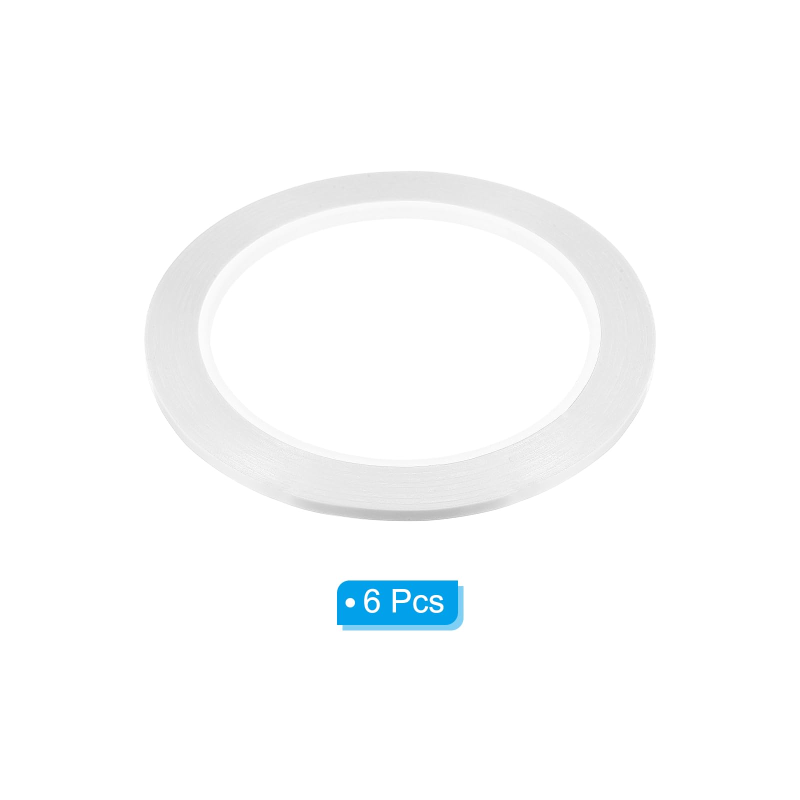 PATIKIL 1/8" Whiteboard Tape, 6 Pack Thin Dry Erase Tape for Graphic Chart Marking DIY Art White - Image 3