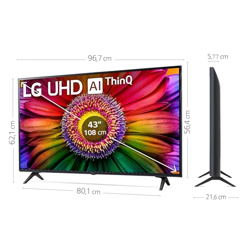 LG 43UR80006LJ 43", 4K UHD, SmarTV, HDR10, webOS23, Procesador Alta Potencia, Dolby Digital Plus, Alexa/Google Assistant image_1