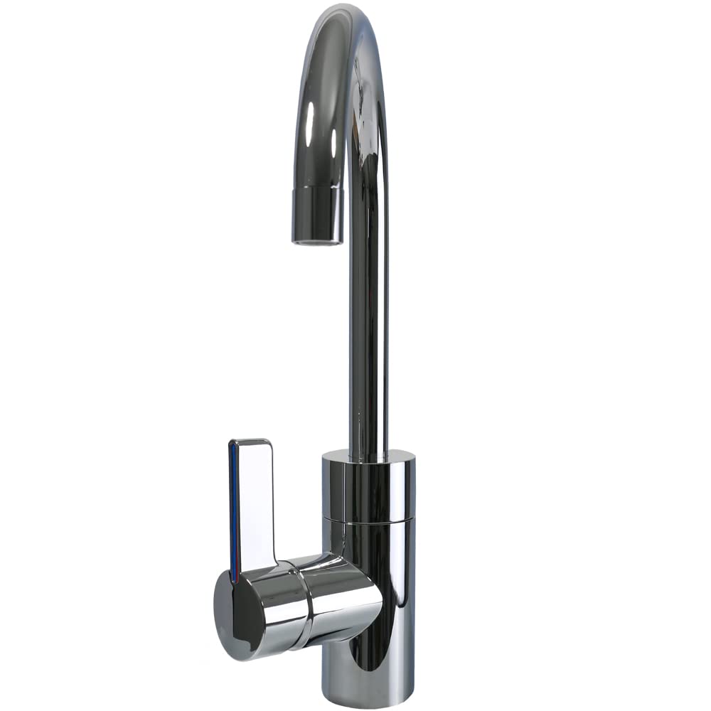 Wasserhahn Einhelbelmischer Lucca Wohnmobil Wohnwagen Caravan Camping Boot + Schalter Chrom