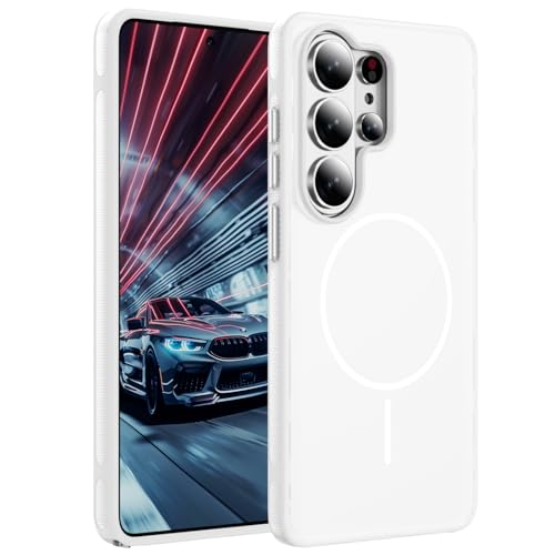 BPOASE Magnetic Shockproof Case for Samsung Galaxy S26 Ultra 6.9-Inch,[Fit for Magsafe][Military Grade Drop Protection] Non-Slip Anti-Scratch Hard PC Shockproof Phone Cover-Clear by BPOASE - Used condition - US$6.99