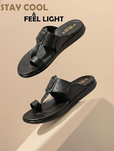 Image of Kolhapuri & Puneri Ethnic Chappal With Super Soft Cushioned Footbed|Ortho & Doctor Comfortable Lightweight Anti-Slip Sole Slipper|Traditional Stylish Ethnic Sandal for MenBB1069