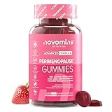 Perimenopause Gummies - Perimenopause Supplements with Red Clover, Sage Leaf, Zinc, Ashwagandha - Sugar-Free - Vegan - Peri & Menopause Supplements - Hormone Balance for Women - 60 Gummies - Novomins