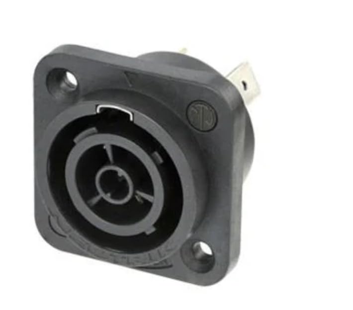 NAC3FPX-WOT-TOP, AC Power Plugs & Receptacles powerCON Rcpt F 1/4 tab TRM IP65 UV