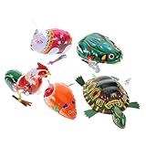 Jouets à remonter mécanique en étain - vous pouvez jouer à ce à remonter pour mémoriser le moment où les petits amis jouent ensemble dans l'allée, jouets à remonter mécanique
