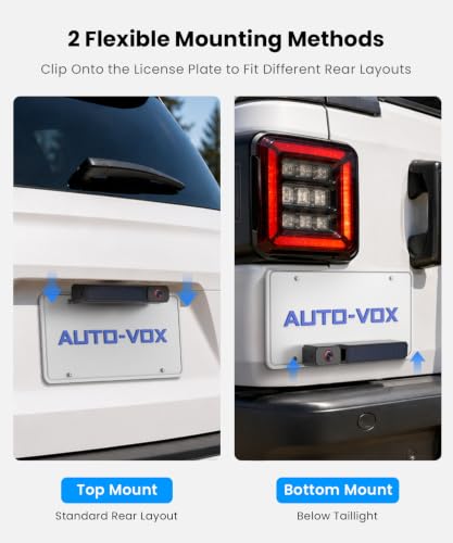 Image of AUTO-VOX Solar Wireless Backup Camera: 1-Minute No-Drill Installation