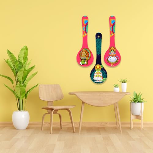 Image of CAPIO ART Welcome Wooden Quote Wall Hanging Decoration Items for Home Decor | Mdf Art for Living Room & Bedroom | Decorative Item for Office & House | Gifts Modern Wood Hanger - Spoon-5