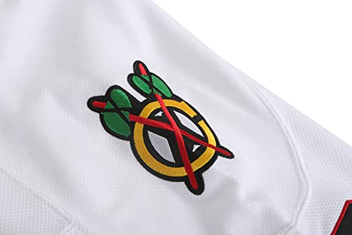 Oldtimetown Mens Griswold #00 Movie Hockey Stitched Letters Numbers Coats, 00#White, Small #TOP2