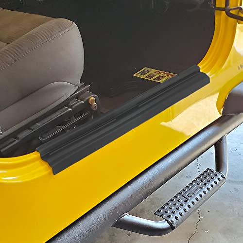 Abs Tj Door Sill Protectors Guards Plate Entry Guard Kit For 97-06 Jeep Wrangler Tj Interior Accessories Full Protection Yoctm #TOP6