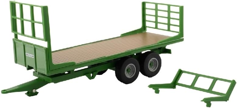 Britains Flatbed Trailer Model, Diecast Pendant for Agriculture, Detailed Design, Robust Construction, Suitable for Tractor Model Collections and Children, Realistic Farm Toy