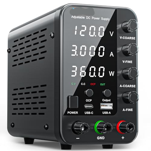 DC�������p�d�� 30V 60V 120V �����\�d�����M�����[�^ �x���`�X�C�b�`���O�d�� �v���Z�b�g�d�� ON/OFF(Black 1203)