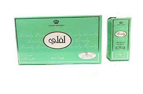 Pack de 12 Musc Parfum Al Rehab Lovely 3ml 100% Huile + 1 Bakhoor AL-ZAHRA Gratuit