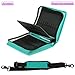 YOUSHARES Colored Pencil & Gel Pen Case in Large Flexible Slot - PU Leather Colored Pencil Case with Zipper Holds 180 Colored Pencils or 140 Gel Pens - for Watercolor Pencils, Gel Pens（Green）