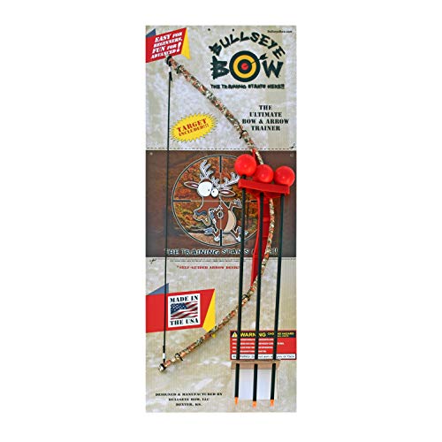 Kids Bow and Arrow Set Beginner Archery Toy Bullseye Bow Red Camo Training