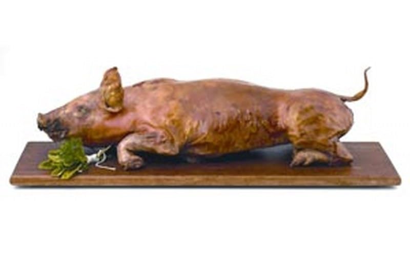 Frozen Whole Suckling Pig, Head-On, 20-30 lb, Premium Quality, Domestic, Crispy Skin, Tender Meat, Perfect for Roasting, Special Occasions, and Gourmet Dishes, Ideal for Professional Chefs
