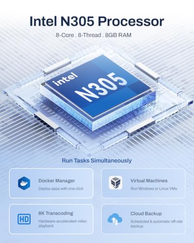 Image of TERRAMASTER F4-425 Pro NAS 4-Bay, Intel N305 8-Core, 8GB RAM (Diskless) | 5GbE LAN x 2, M.2 Slot x 3, AI-Native OS TOS 7, OpenClaw Supported, Network Attached Storage Media Server (Diskless)
