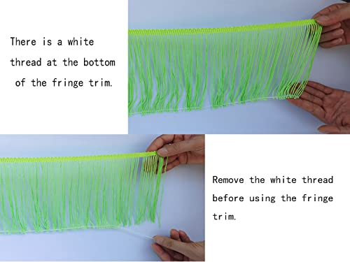 Monidoor Chainette Fringe Trim 6 Inch 10 Yards Tassel Fringe Trim For Sewing Craft Diy Decoration(926 Pink) #TOP4