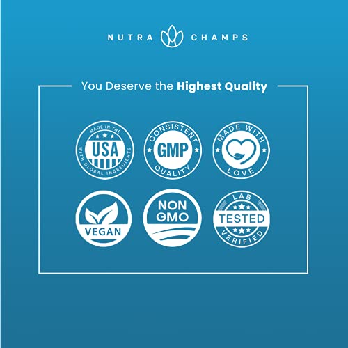 image for NutraChamps CalmSense Stress Relief Supplement - Calming Herbal Blend 