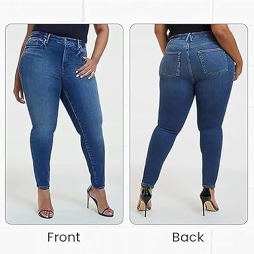 Akapi Jeans Mujer,High Waisted Stretchy Slimming Denim Pants,Curvy Jeans for Women,Button Fly Jeans for Women4
