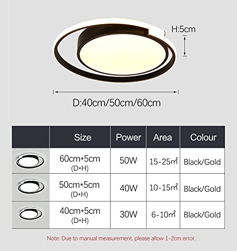 Plafonnier LED dimmable rond en acrylique avec télécommande pour salon - 5