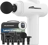 HELDENWERK Pistola de masaje, incluye 6 cabezales de masaje y 30 velocidades, con conector USB-C y pantalla táctil LCD, masajeador muscular, pistola de masaje, pistola de masaje muscular, pistola