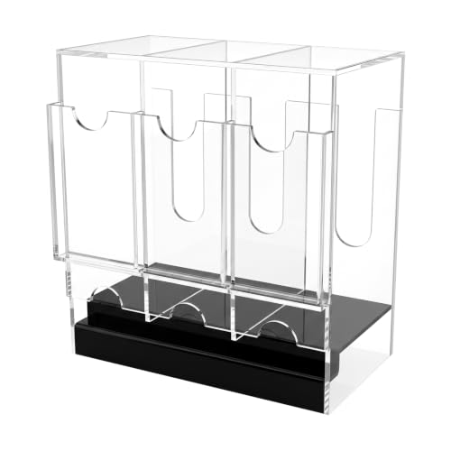 DIICCYO 3-Slot Booster Pack Dispenser with Black Base Card Pack Dispenser