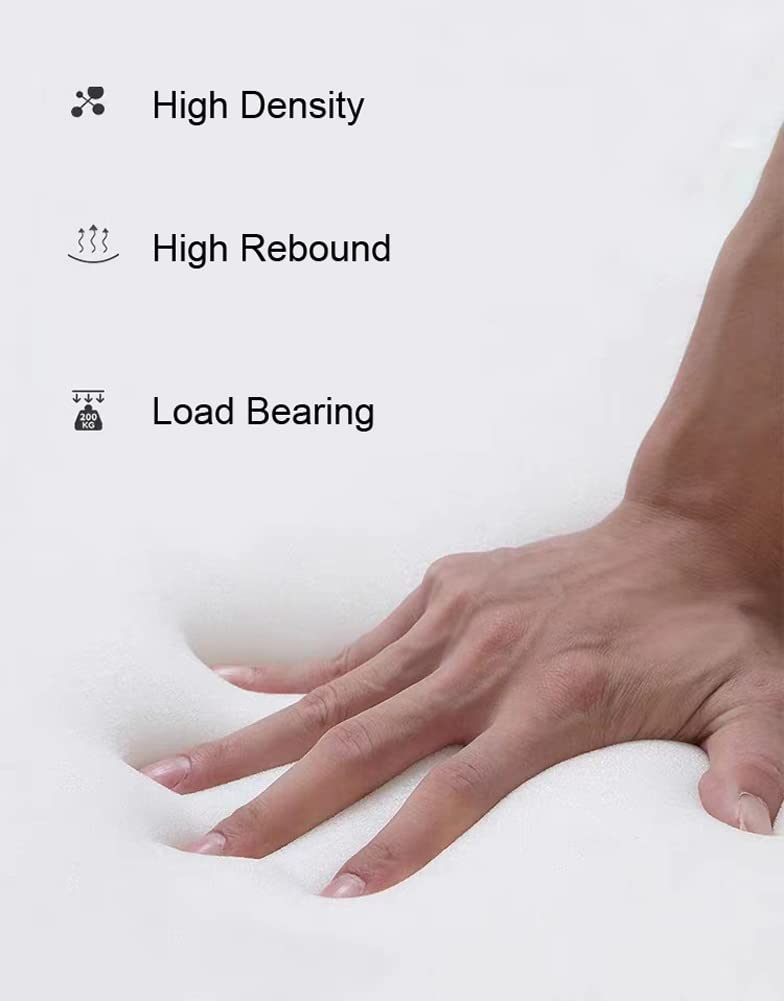 Matras (en:bedwigkussen spleetvuller lang bed matrasvuller voor muur/bankspleet, hoge dichtheid traagschuim hoofdkussen hoofdeinde met ritssluiting ontwerp, queen/kingsize bed verlengconnector