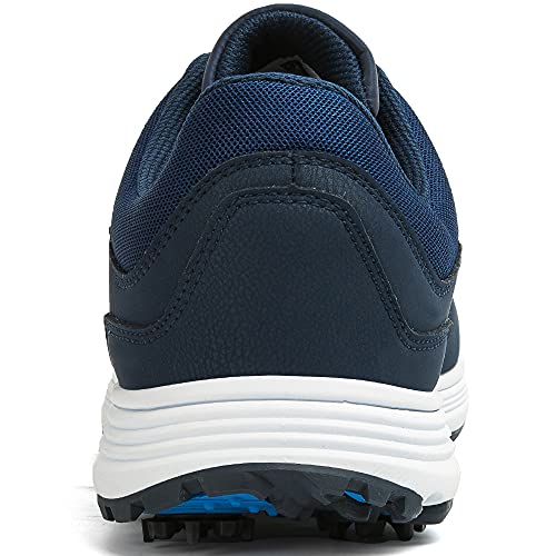 Image of THESTRON Men Golf Shoes Mesh Breathable Breathable Golf Walking Sport Sneakers 7 Spikes Golf Trainers