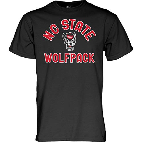 Blue 84 Men's North Carolina State Wolfpack T Shirt Line Up Secondary Color, North Carolina State Wolfpack Black, Large