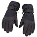 Frotox Gants de Ski Enfants, Enfants Enfant Hiver Épaissir Chaud Montagne Snowboard Ski Gants Mitaines Imperméables, Noir, 11-16 Ans