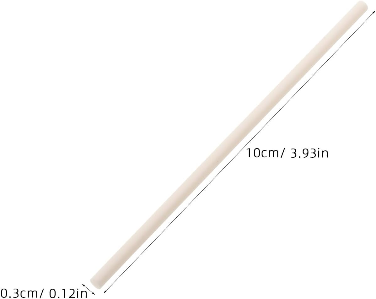 Alipis 5pcs Kiln Pendant Rods and Pottery Hanging Sticks for Jewelry Making, 3mm Diameter 10cm Alumina Ceramic Refractory Tools for High Heat Kiln Firing Beads and Pendants