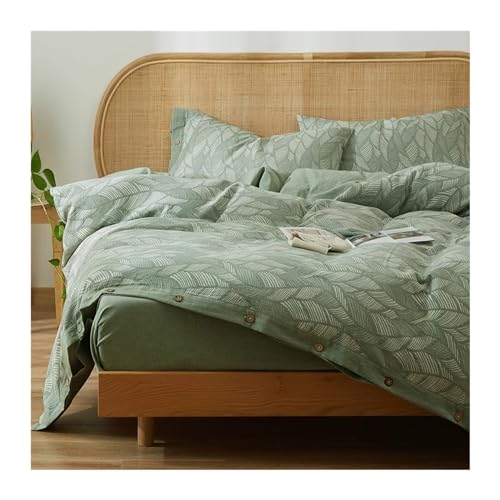 Housse de couette 4 pièces en pur coton de qualité supérieure gris - 2
