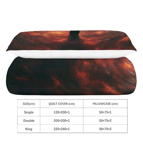 Housse de couette single 135x200 en microfibre sans repassage - 4
