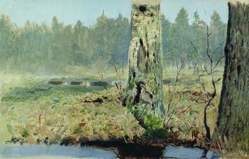 Affiches et gravures impression sur toile les troncs des arbres, tableau moderne de salon 60x90