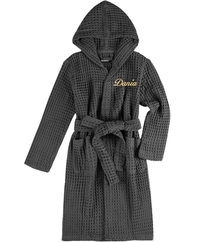 Image of Luxury Organic Japanese Cotton Hotel & Spa Waffle Bathrobe for Men and Women (Hooded /Kimono)