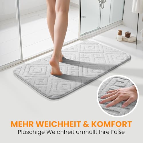 Tapis de bain antidérapant pour éviter les glissades lot de 2