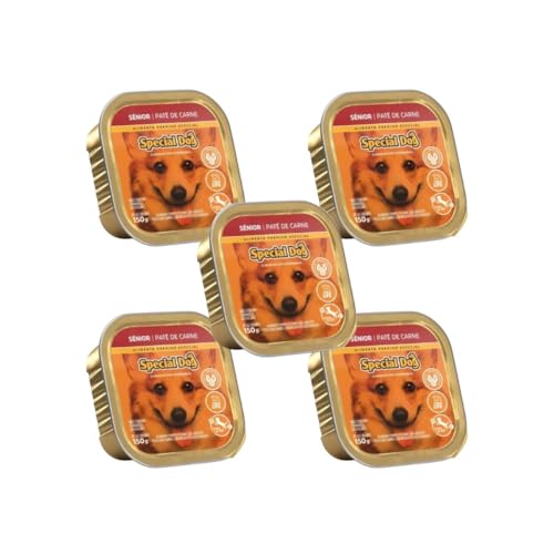 KIT COM 5 SPECIAL DOG PATÊ CÃO SENIOR CARNE 150GR